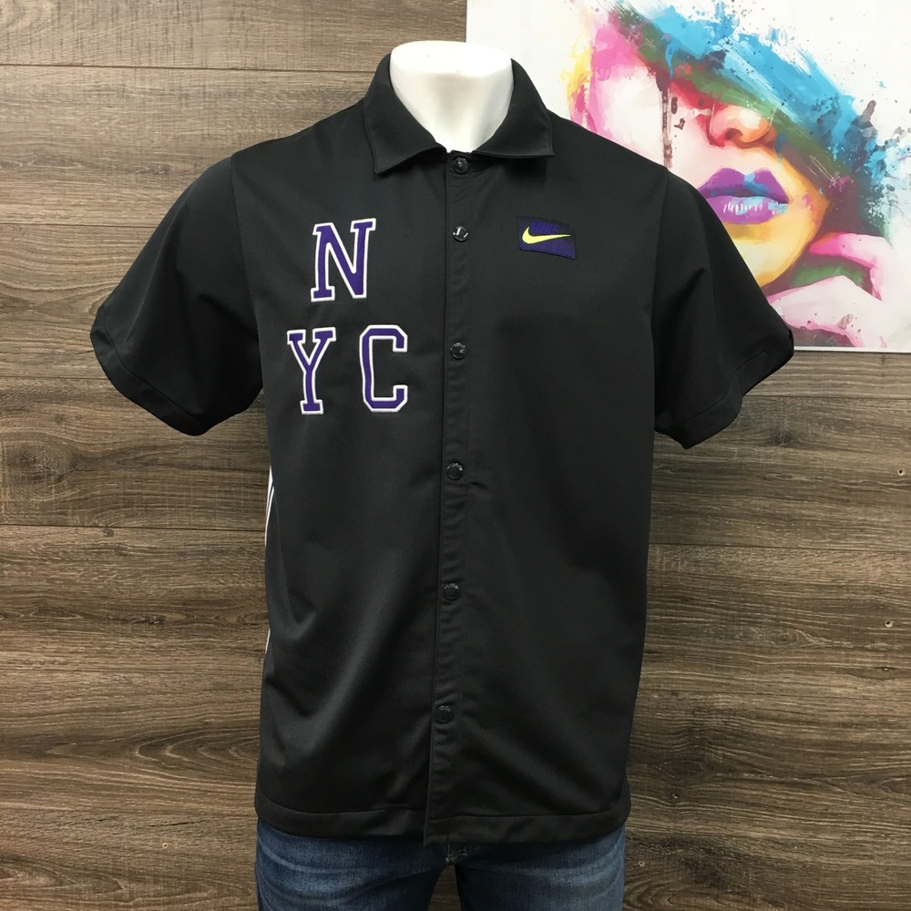 Nike Court New York Style Men's Size XL Padel T-Shirt -‎ Off Noir AT4303-045